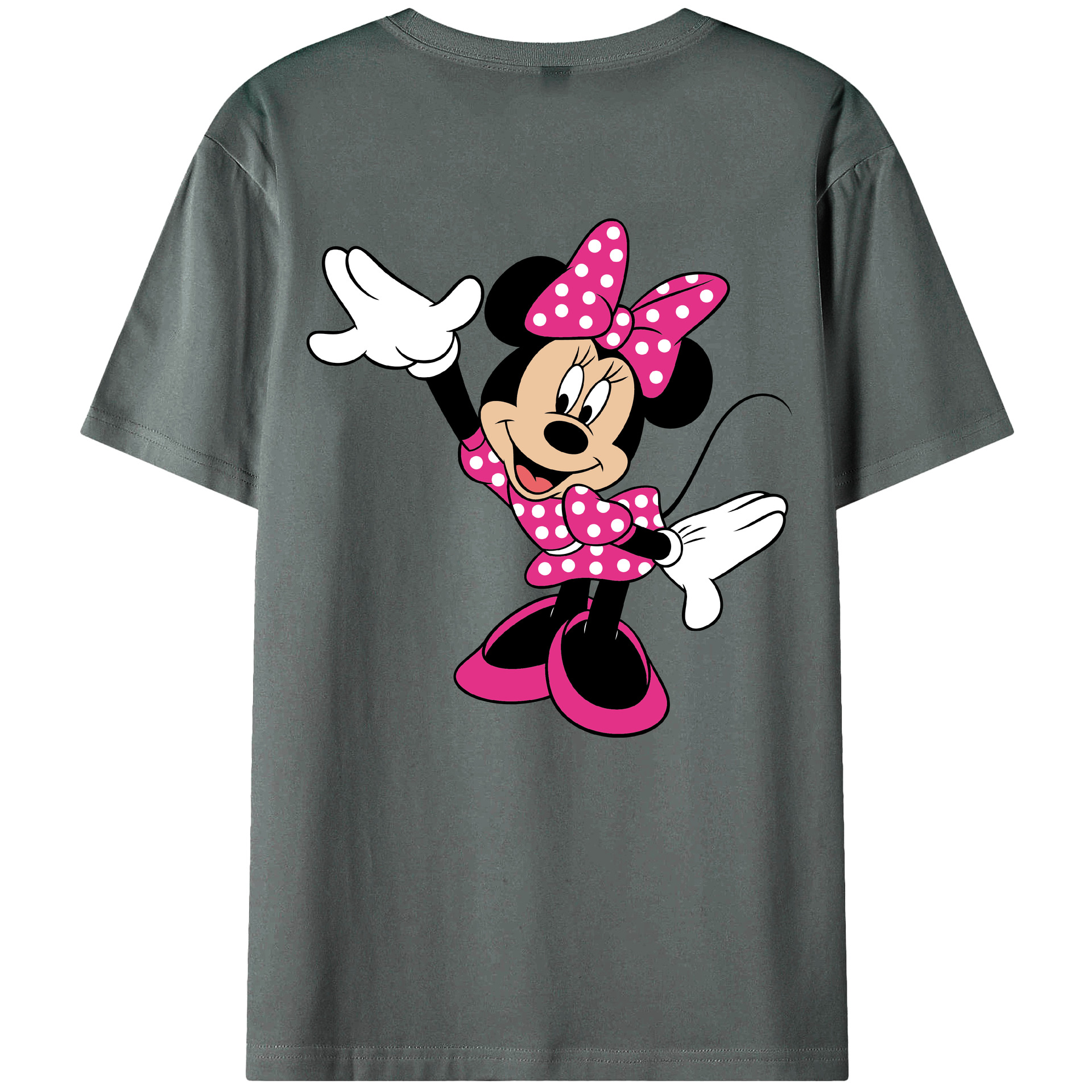 （画像用） ミッキーマウス Mickey Mouse 綿100％半袖Tシャツ（背面プリント）